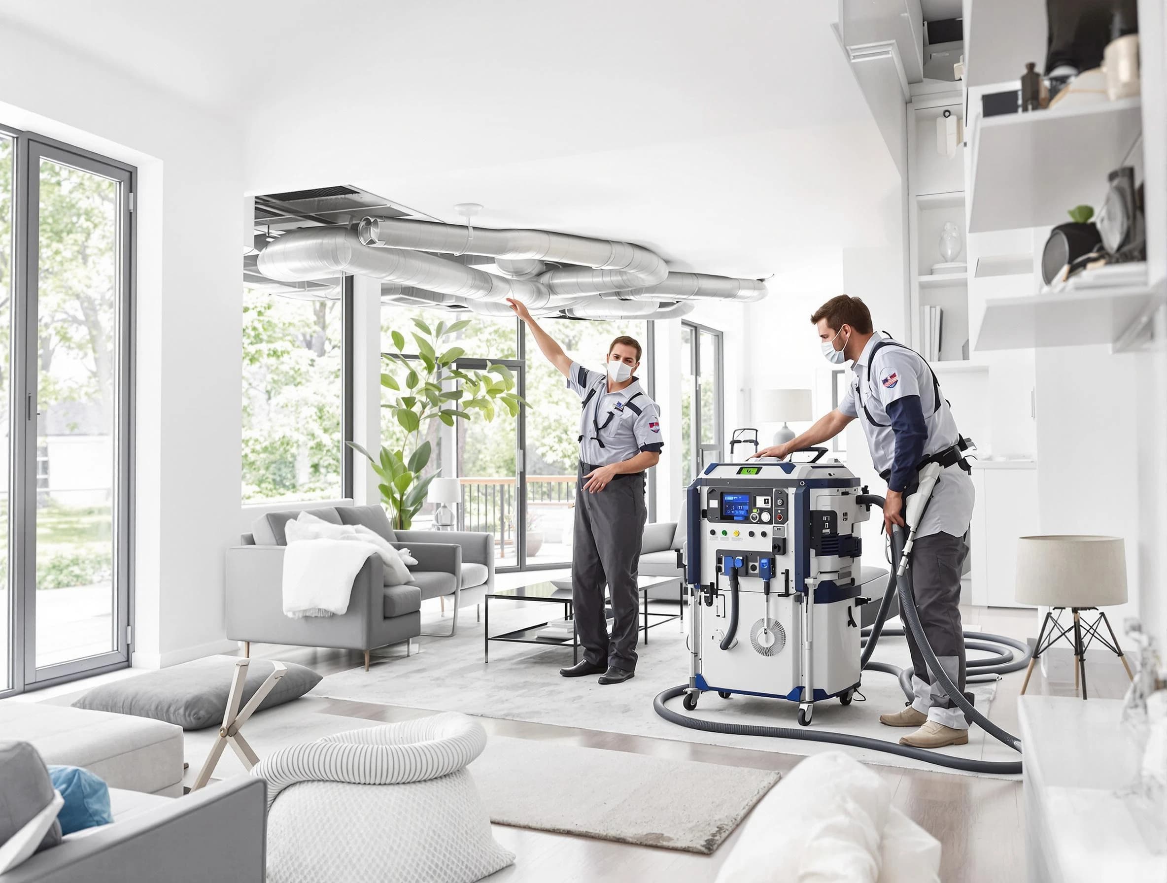 Hanceville Air Duct Cleaning professional conducting pure air duct cleaning with state-of-the-art equipment in Hanceville