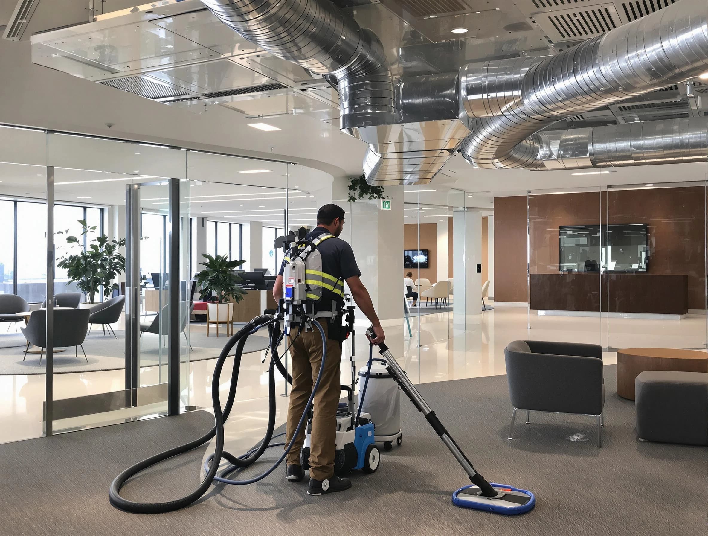Commercial duct cleaning service by Hanceville Air Duct Cleaning in Hanceville