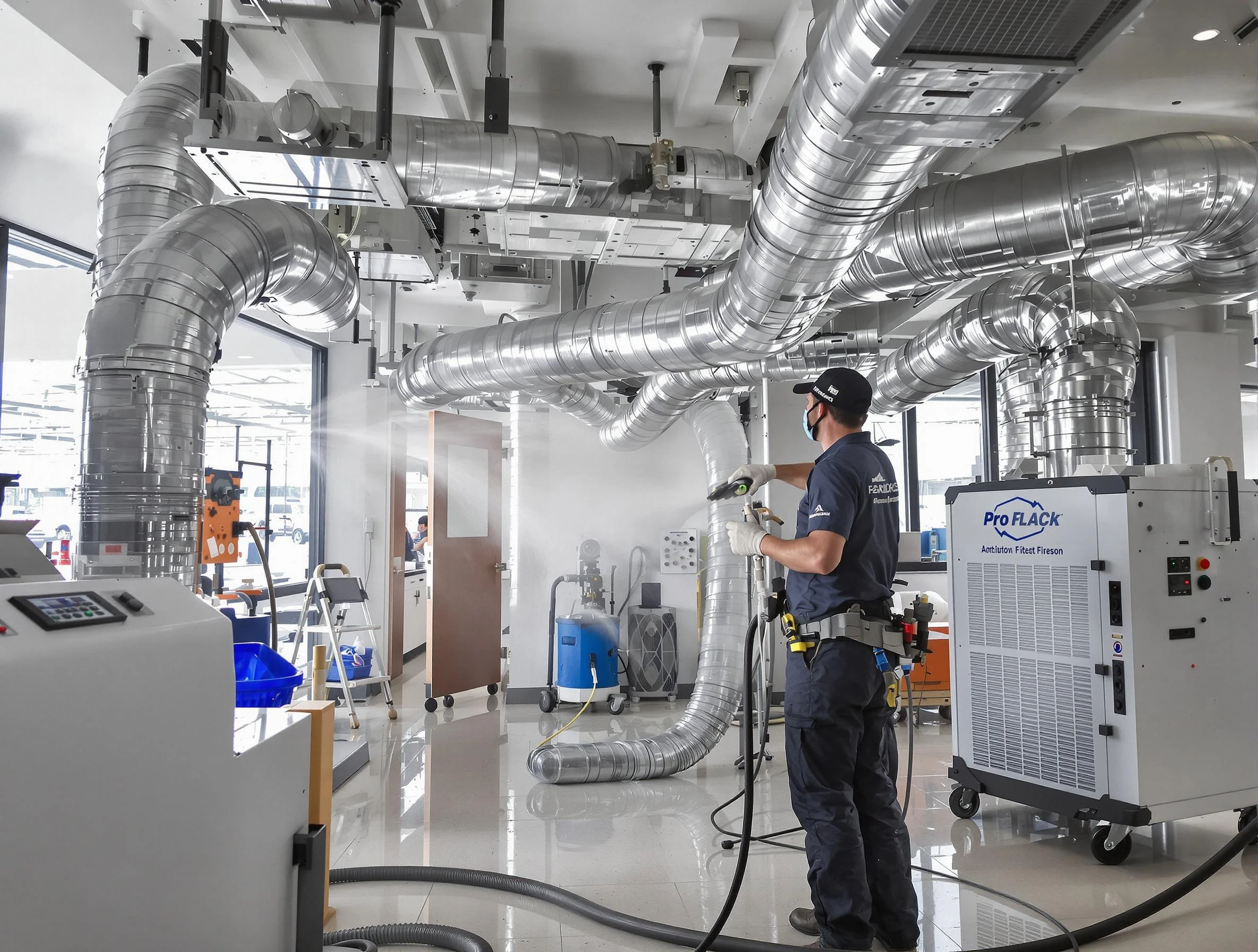 Negative Pressure Air Duct Cleaning in Hanceville