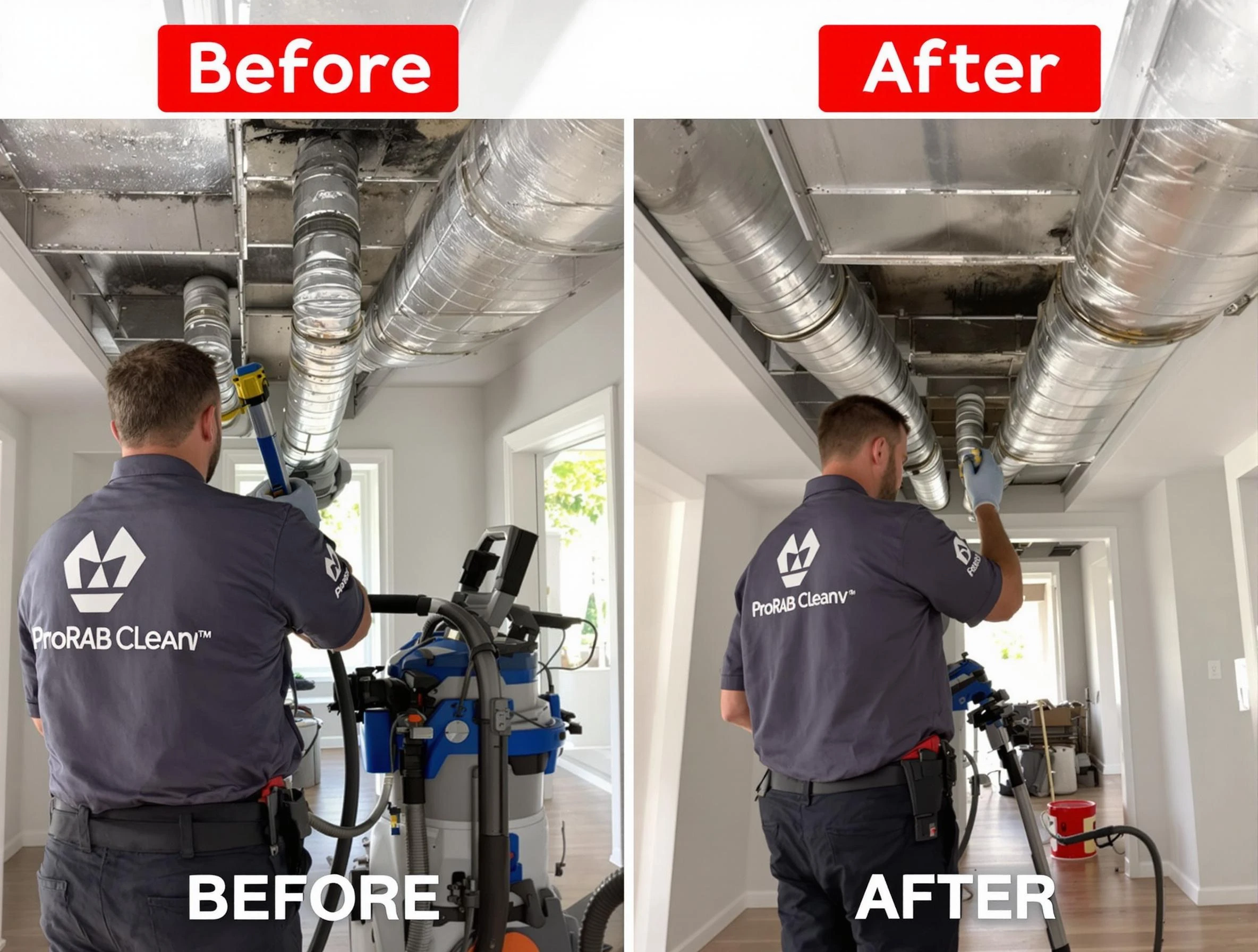 Hanceville Air Duct Cleaning expert performing thorough residential duct cleaning in a Hanceville home